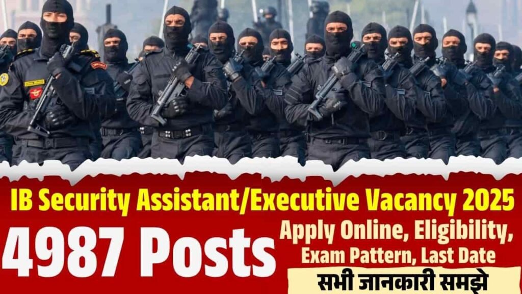 IB Security Assistant Vacancy 2025