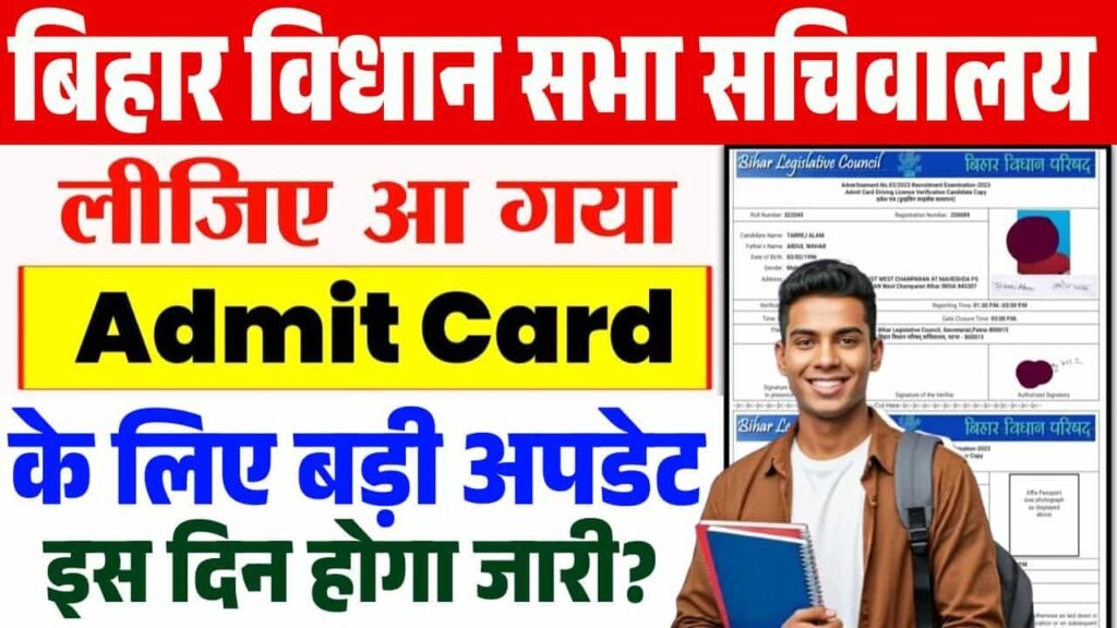 Bihar Vidhan Sabha DEO Admit Card 2025