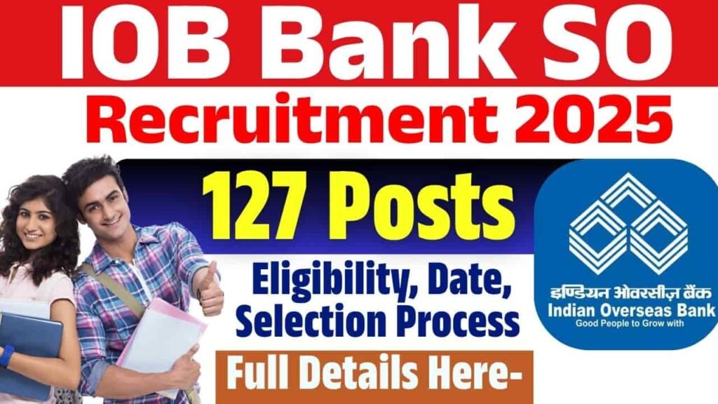 IOB Bank SO Recruitment 2025