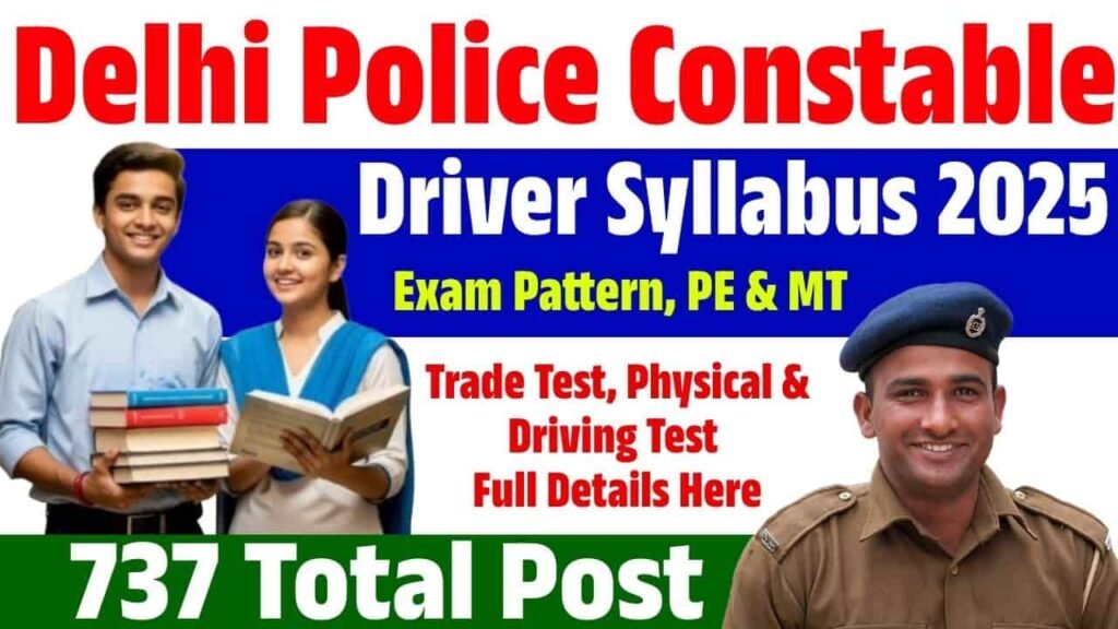 Delhi Police Constable Driver Syllabus 2025