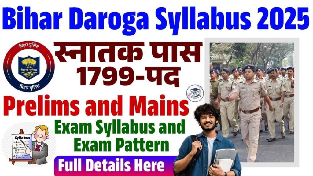 Bihar Daroga Syllabus 2025