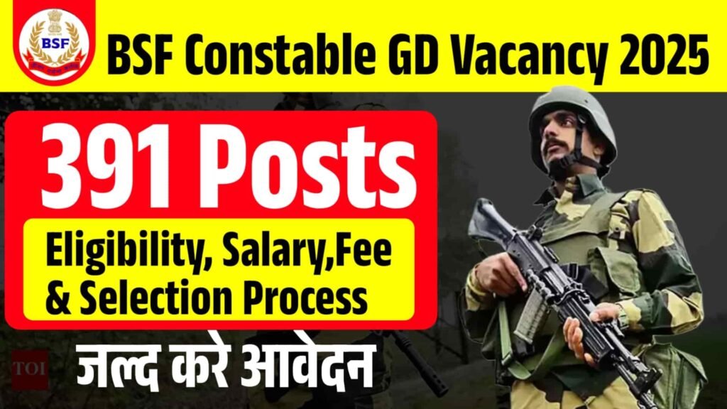 BSF Constable GD Vacancy 2025