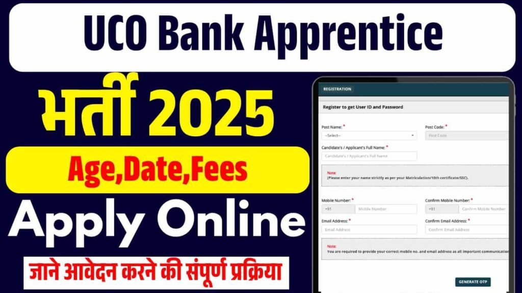 UCO Bank Apprentice Vacancy 2025