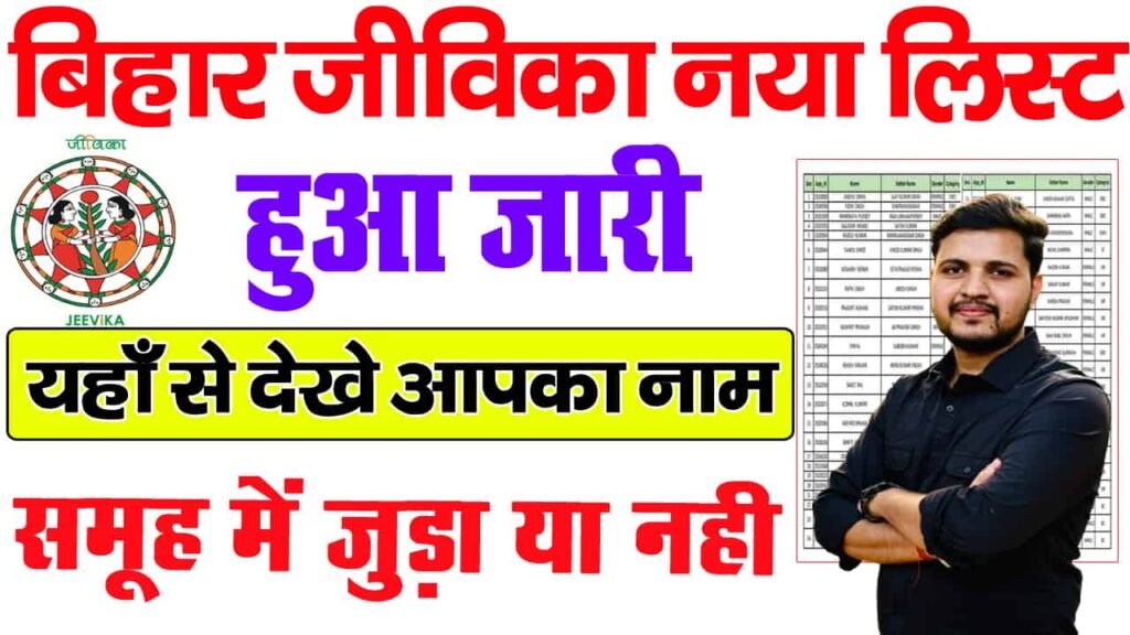 Bihar Jeevika Member List Check 2025