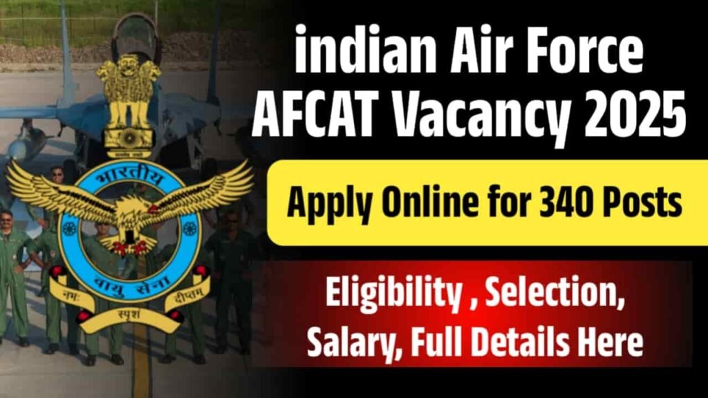 Indian Air Force AFCAT Vacancy 2025