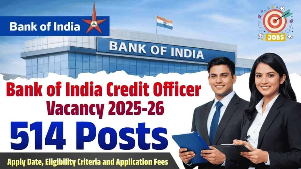 Bank of India Credit Officer Vacancy 2025-26