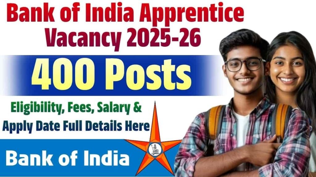 Bank of India Apprentice Vacancy 2025-26