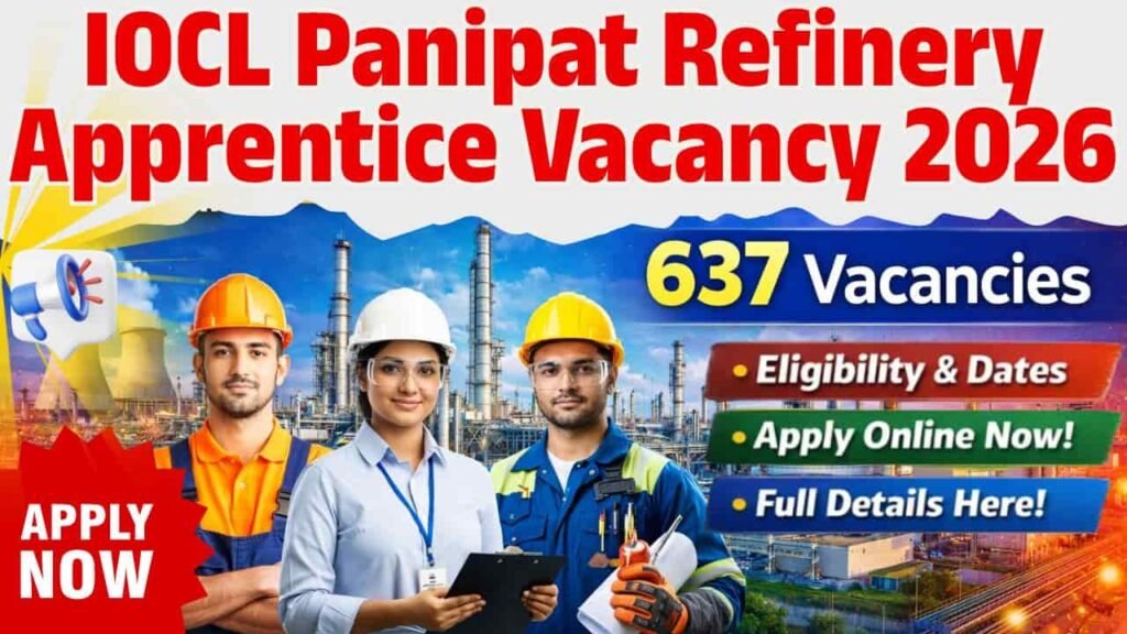IOCL Panipat Refinery Apprentice Vacancy 2026