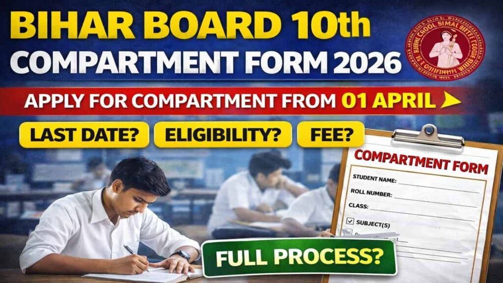 Bihar Board 10th Compartment Form 2026