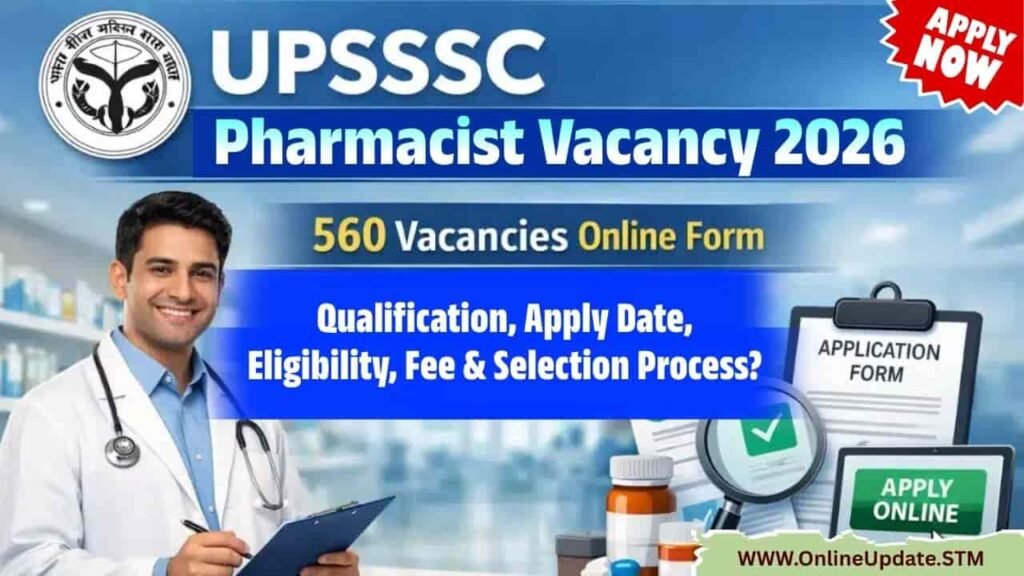 UPSSSC Pharmacist Vacancy 2026