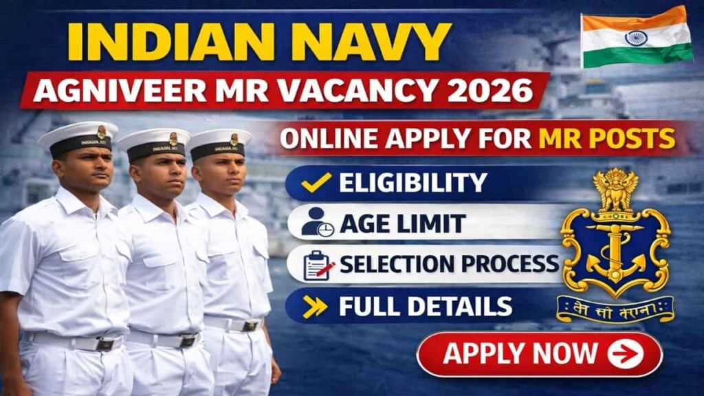Indian Navy Agniveer MR Vacancy 2026