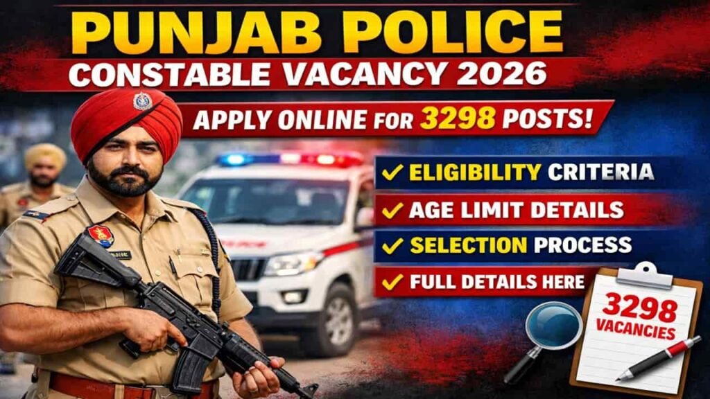 Punjab Police Constable Vacancy 2026