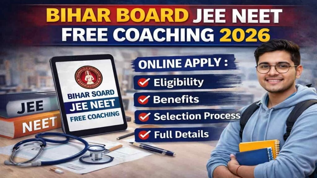 Bihar Board JEE NEET Free Coaching 2026