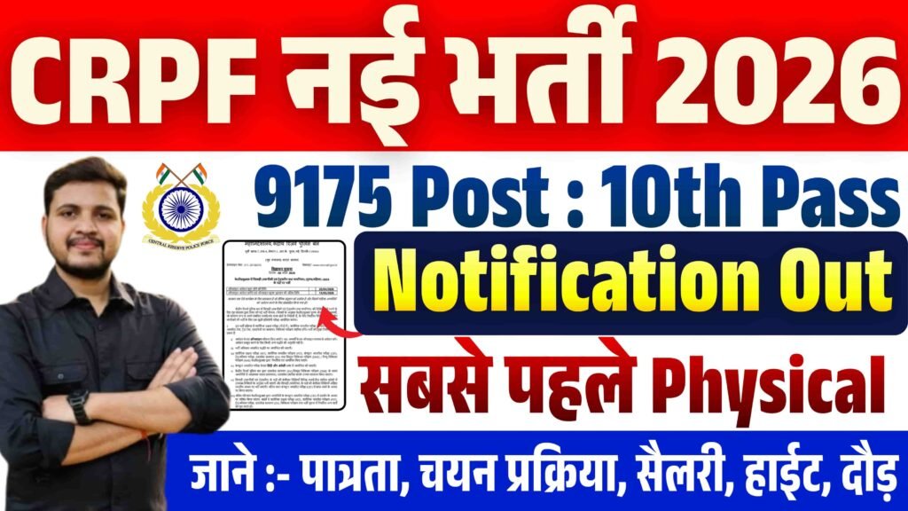 CRPF Constable Tradesman Recruitment 2026