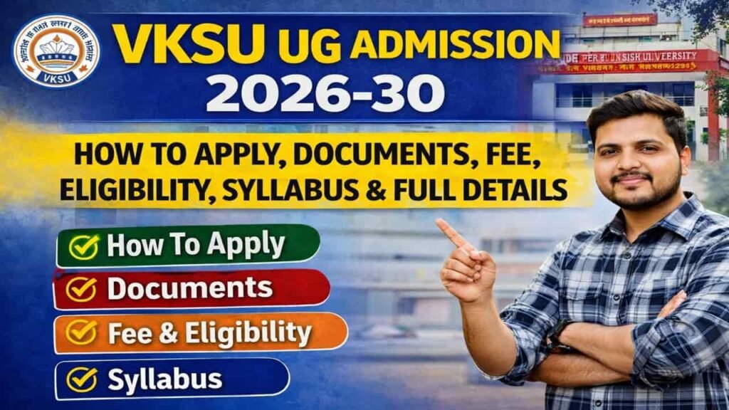 VKSU UG Admission 2026-30