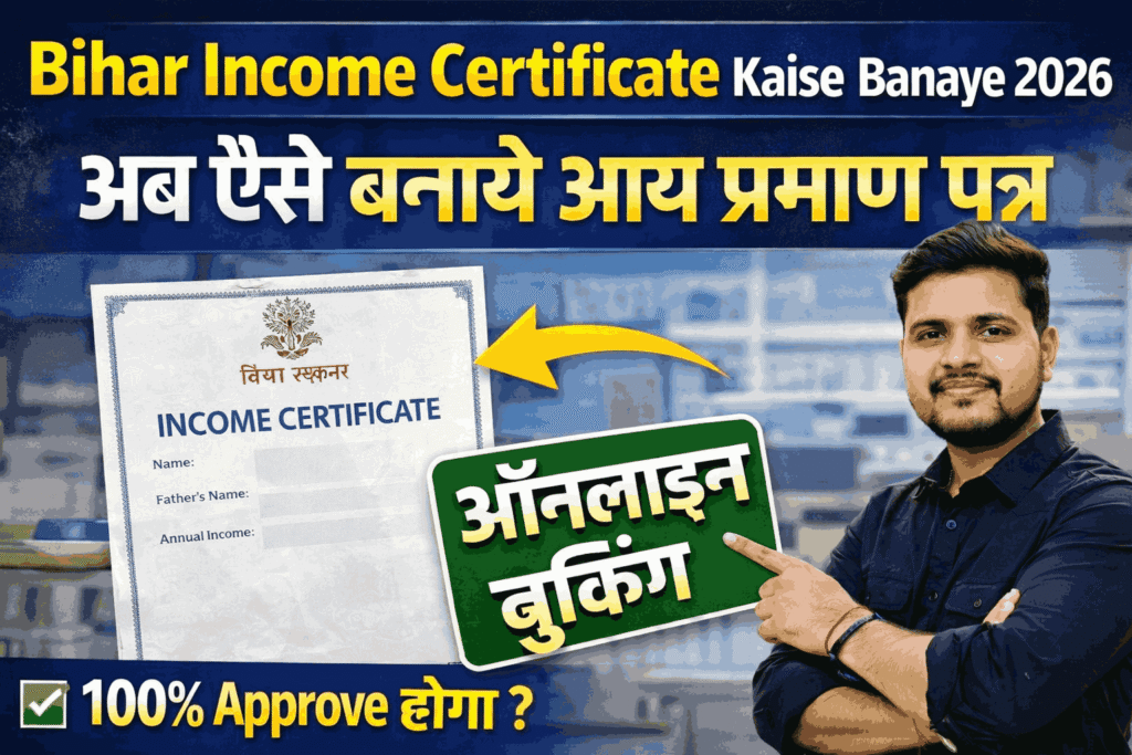 Bihar Income Certificate Kaise Banaye 2026