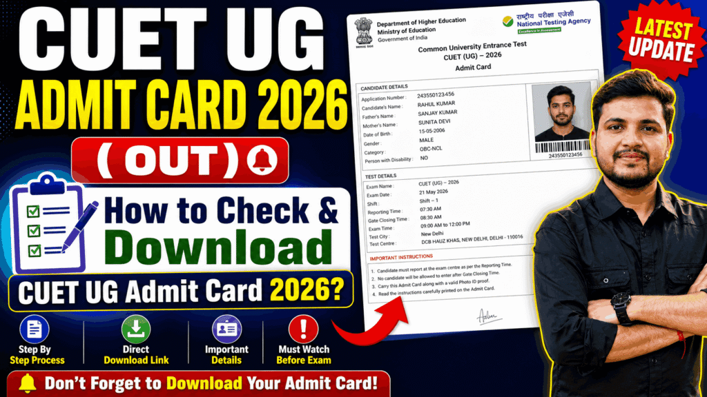 CUET UG Admit Card 2026