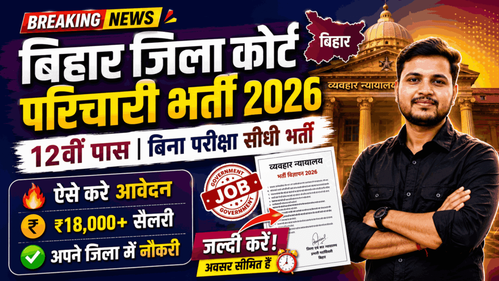 Bihar District Court Parichari Vacancy 2026