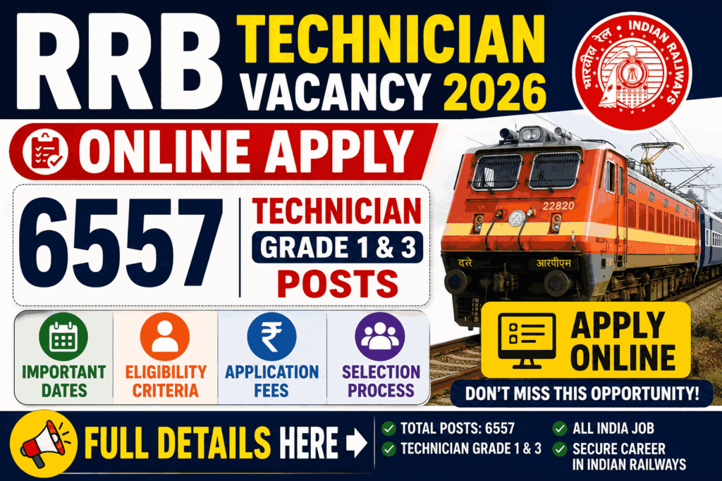RRB Technician Vacancy 2026