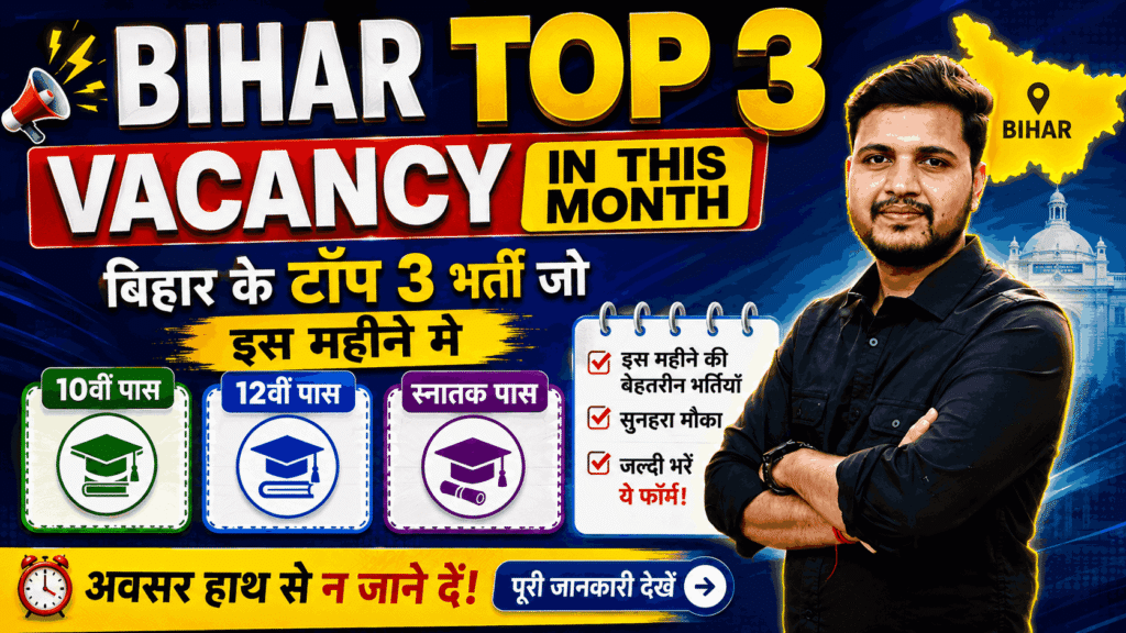 Bihar Top 3 Vacancy in This Month