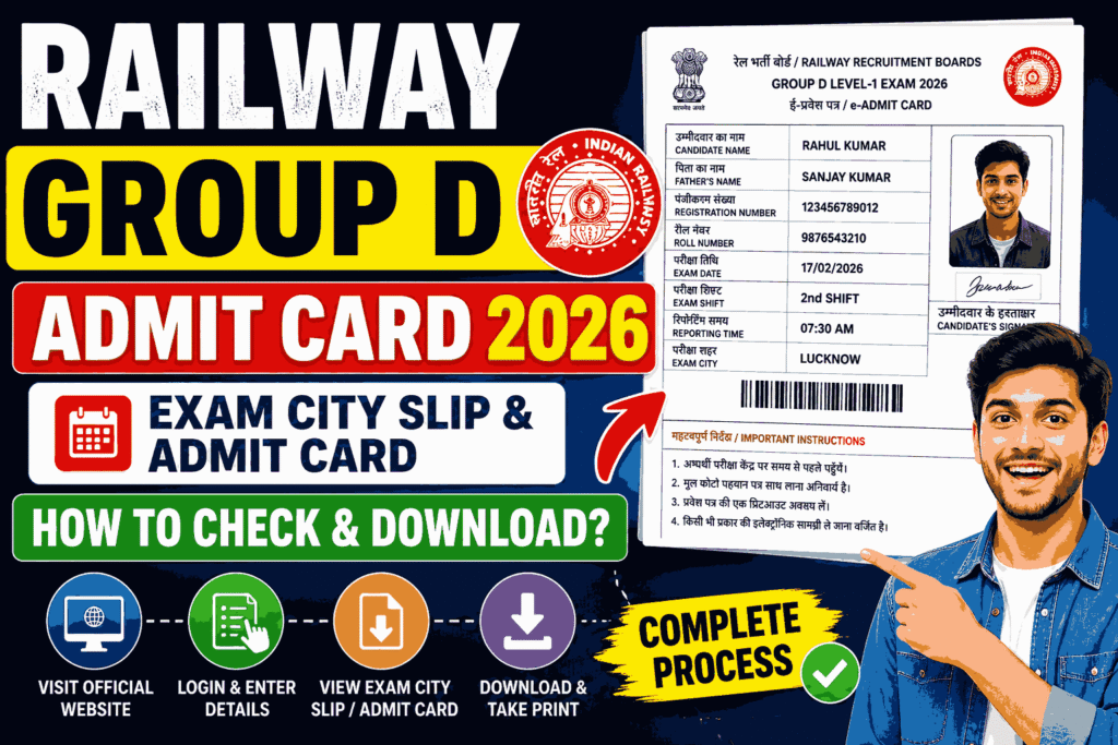 Railway Group D Admit Card 2026