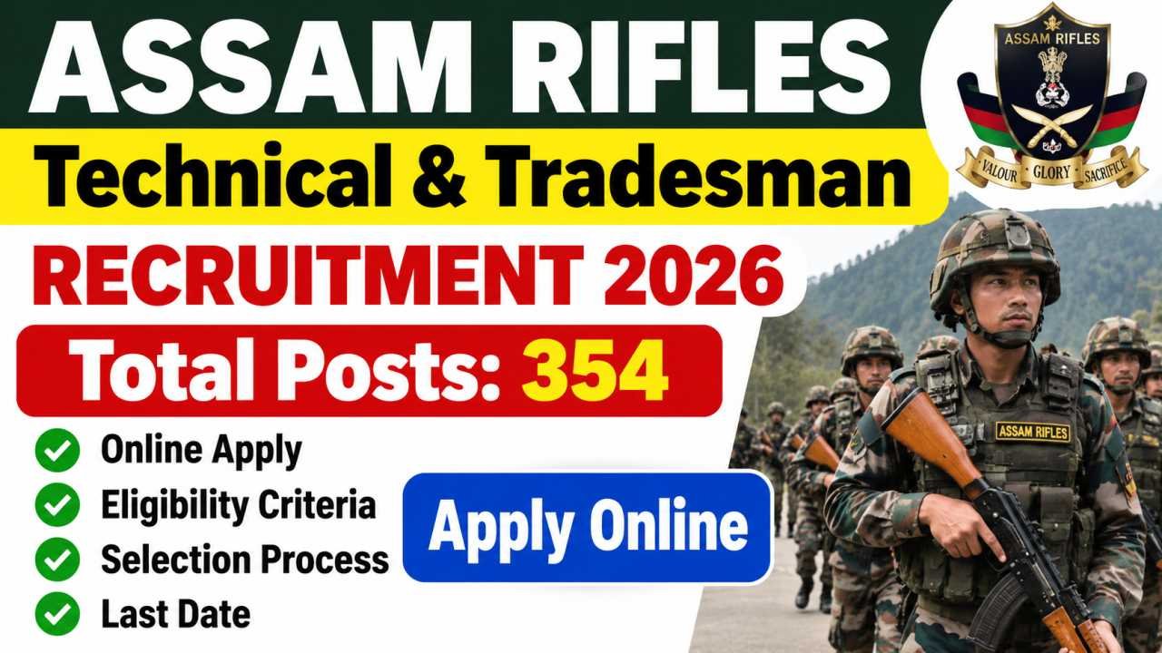 Assam Rifles Recruitment 2026